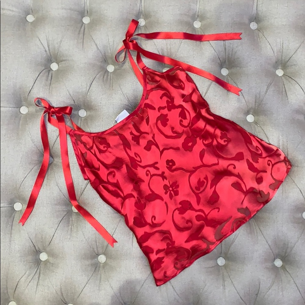 L - Silk Burnout Cami By: Mary Green